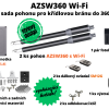 AZSW360 Wi-Fi - sada pohonu pro křídlovou bránu do 360 kg s integrovaným Wi-Fi modulem